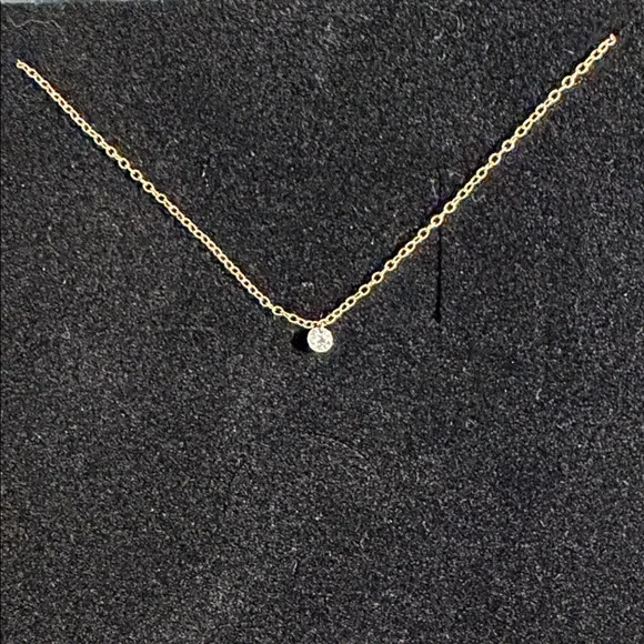 Catbird Diamond Pinprick Necklace - Gold Necklace with Sparkling Pendant - Picture 1 of 6